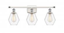 Innovations Lighting 516-3W-WPC-G652-6 - Cindyrella - 3 Light - 26 inch - White Polished Chrome - Bath Vanity Light