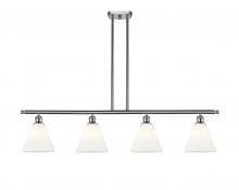 Innovations Lighting 516-4I-SN-GBC-81 - Berkshire - 4 Light - 48 inch - Brushed Satin Nickel - Cord hung - Island Light