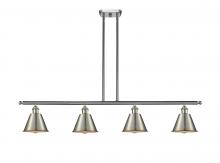 Innovations Lighting 516-4I-SN-M8-LED - Smithfield - 4 Light - 48 inch - Brushed Satin Nickel - Cord hung - Island Light