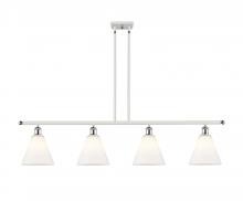 Innovations Lighting 516-4I-WPC-GBC-81 - Berkshire - 4 Light - 48 inch - White Polished Chrome - Cord hung - Island Light