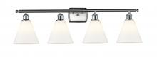 Innovations Lighting 516-4W-SN-GBC-81 - Berkshire - 4 Light - 38 inch - Brushed Satin Nickel - Bath Vanity Light