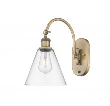 Innovations Lighting 518-1W-BB-GBC-82 - Berkshire - 1 Light - 8 inch - Brushed Brass - Adjustable Swing Arm