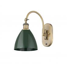 Innovations Lighting 518-1W-BB-MBD-75-GR - Plymouth - 1 Light - 8 inch - Brushed Brass - Adjustable Swing Arm