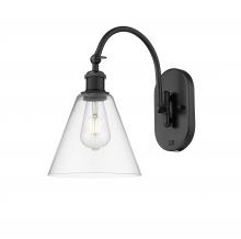 Innovations Lighting 518-1W-BK-GBC-82 - Berkshire - 1 Light - 8 inch - Matte Black - Adjustable Swing Arm