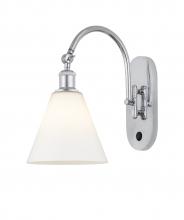 Innovations Lighting 518-1W-PC-GBC-81 - Berkshire - 1 Light - 8 inch - Polished Chrome - Adjustable Swing Arm