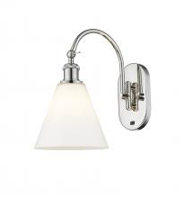 Innovations Lighting 518-1W-PN-GBC-81 - Berkshire - 1 Light - 8 inch - Polished Nickel - Adjustable Swing Arm