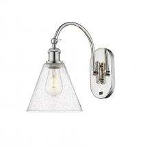 Innovations Lighting 518-1W-PN-GBC-84 - Berkshire - 1 Light - 8 inch - Polished Nickel - Adjustable Swing Arm