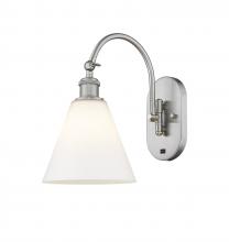 Innovations Lighting 518-1W-SN-GBC-81 - Berkshire - 1 Light - 8 inch - Brushed Satin Nickel - Adjustable Swing Arm