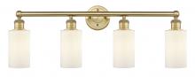 Innovations Lighting 616-4W-BB-G801 - Clymer - 4 Light - 31 inch - Brushed Brass - Bath Vanity Light