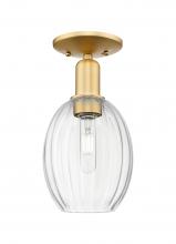 Innovations Lighting 716-1C-SG-G459-6CL - Preston - 1 Light - 6 inch - Satin Gold - Semi-Flush Mount