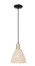 Innovations Lighting 716-1P-BAB-NBD-75-NAT - Bristol Natural - 1 Light - 6 inch - Black Antique Brass - Cord hung - Mini Pendant