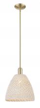 Innovations Lighting 716-1S-CB-NBD-12-NAT - Bristol Natural - 1 Light - 6 inch - Brushed Champagne Bronze - Mini Pendant