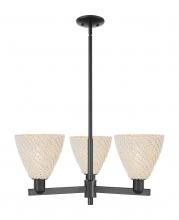 Innovations Lighting 716-3CR-BK-NBD-75-NAT - Bristol Natural - 3 Light - 18 inch - Matte Black - Flush Mount