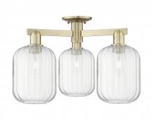 Innovations Lighting 716-3F-AB-G460-7CL - Preston - 3 Light - 6 inch - Antique Brass - Semi-Flush Mount