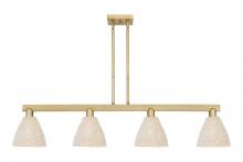 Innovations Lighting 716-4I-BB-NBD-75-NAT - Bristol Natural - 4 Light - 48 inch - Brushed Brass - Cord hung - Island Light