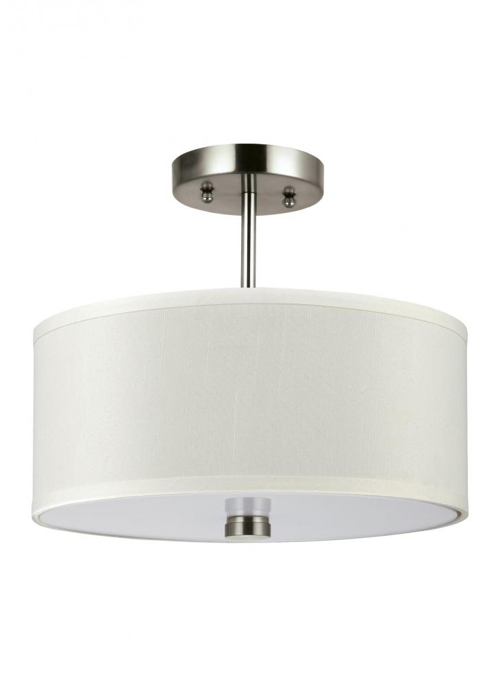 Two Light Flush Semi Flush Convertible Wu1j Lighting World Inc