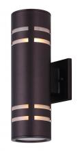 Canarm IOL256ORB - Tay, 2 Lt Outdoor Down Light, Stainless Steel, Glass Diffusers on Top and Bottom, 60W Type A